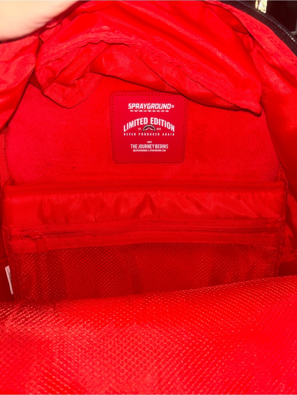 Sprayground Red Limited Edition Interior Backpack - Picture 3 of 12